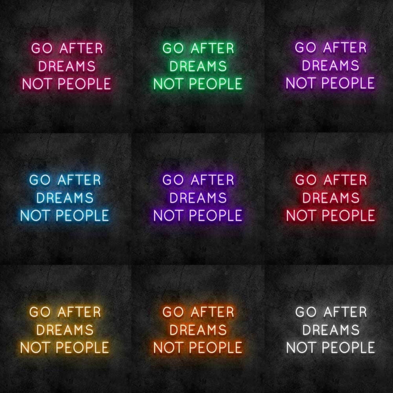 Dreams Not People Led Neon Sign - Shineneon