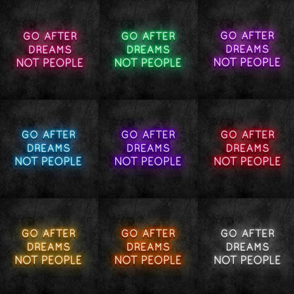 Dreams Not People Led Neon Sign - Shineneon