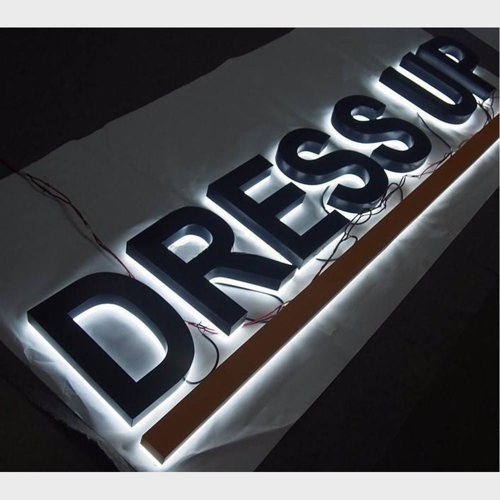 Dressur 3D Backlit Letters Business Metal Led Sign - Shineneon