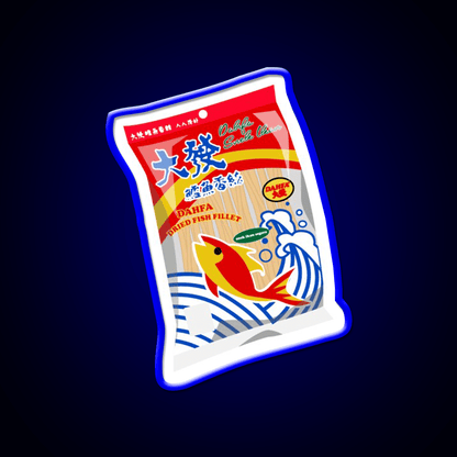 Dried Fish Fillet Snack Icon Snack Food Led Neon Sign Rgb Color - Shineneon