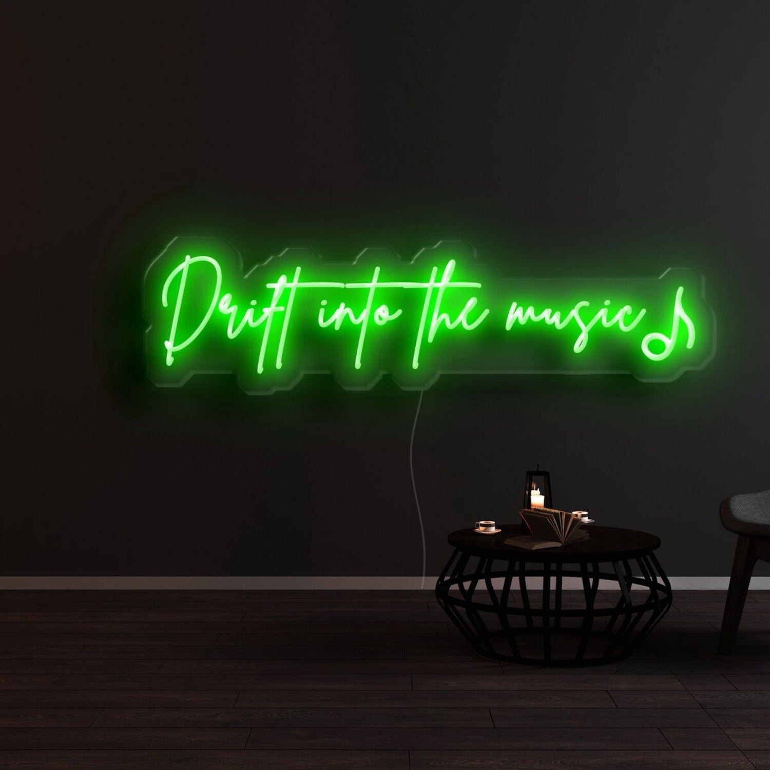Drift Into The Music Led Neon Sign For Music Lovers | Shineneon