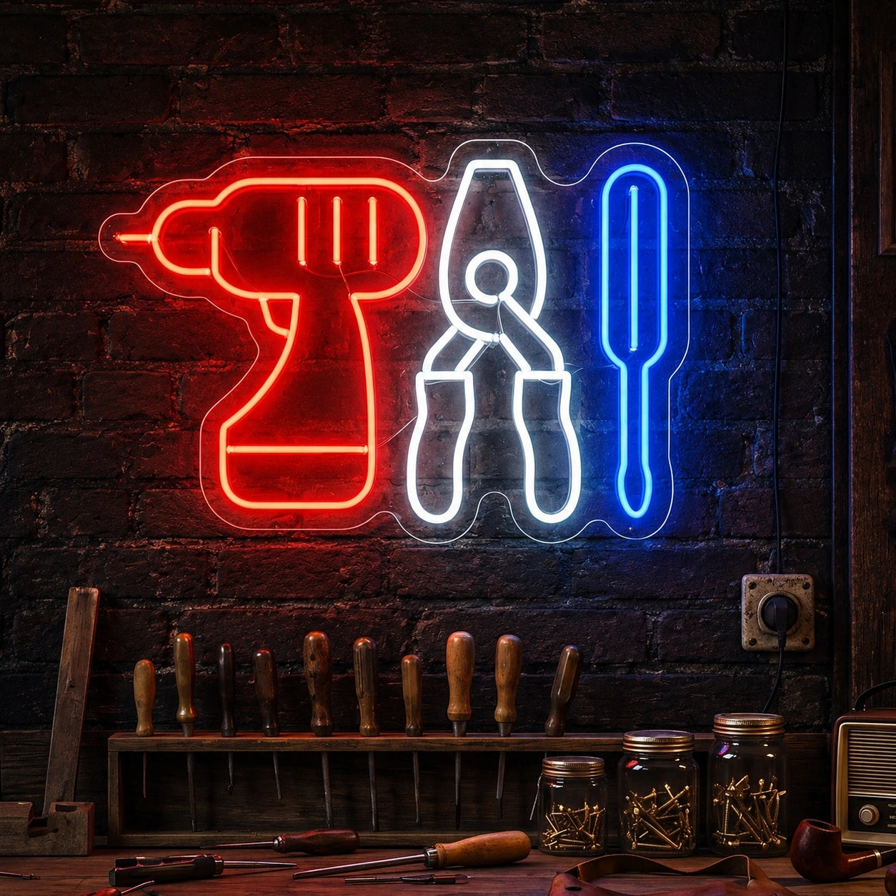 Drill And Tools Neon Sign LED Neon Sign high-converting product image