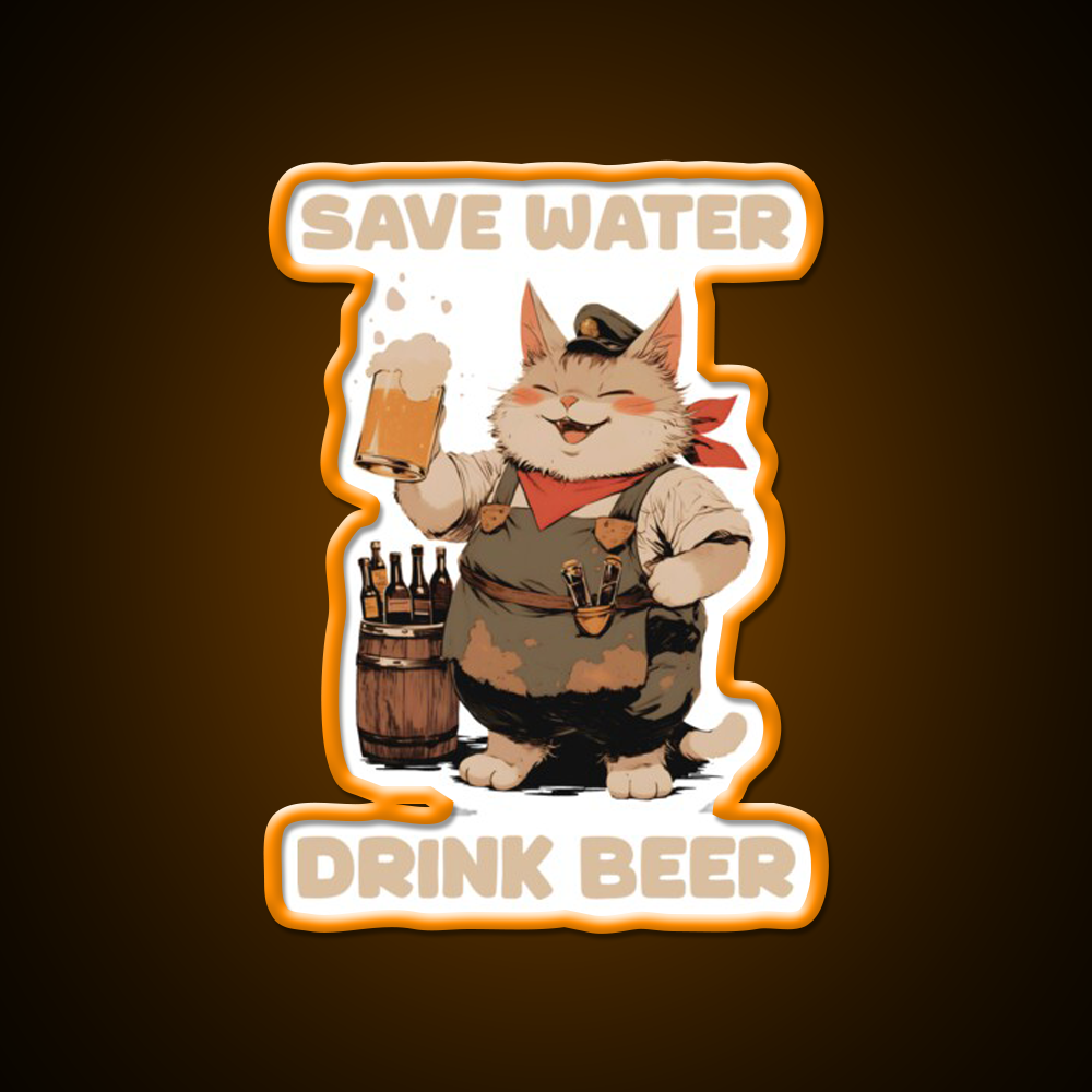 Drink Beer Always Man Cave Bar Led Neon Sign Rgb Color