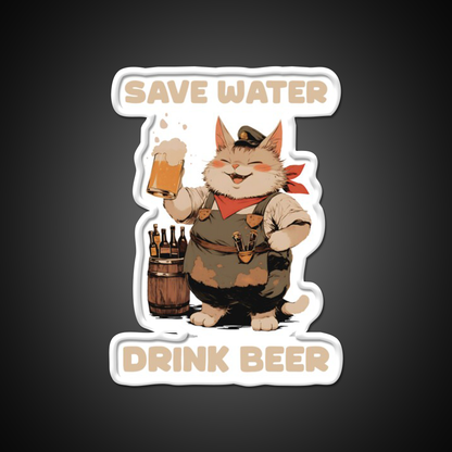 Drink Beer Always Man Cave Bar Led Neon Sign Rgb Color