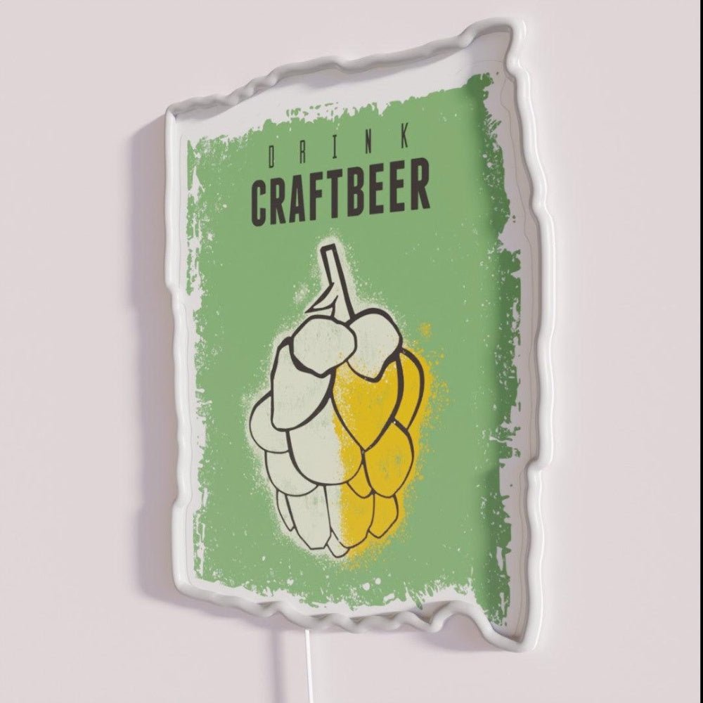 Drink Craft Beer Hops Rgb Led Neon Sign - Shineneon