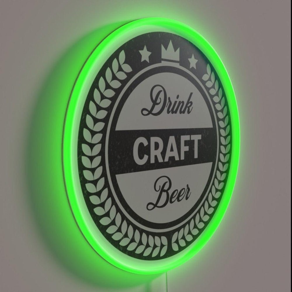 Drink Craft Beer Rgb Led Neon Sign - Shineneon