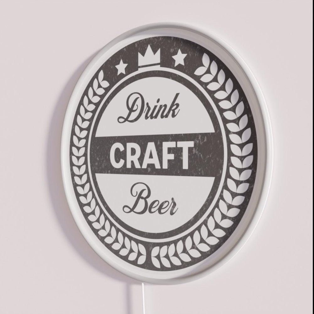Drink Craft Beer Rgb Led Neon Sign - Shineneon