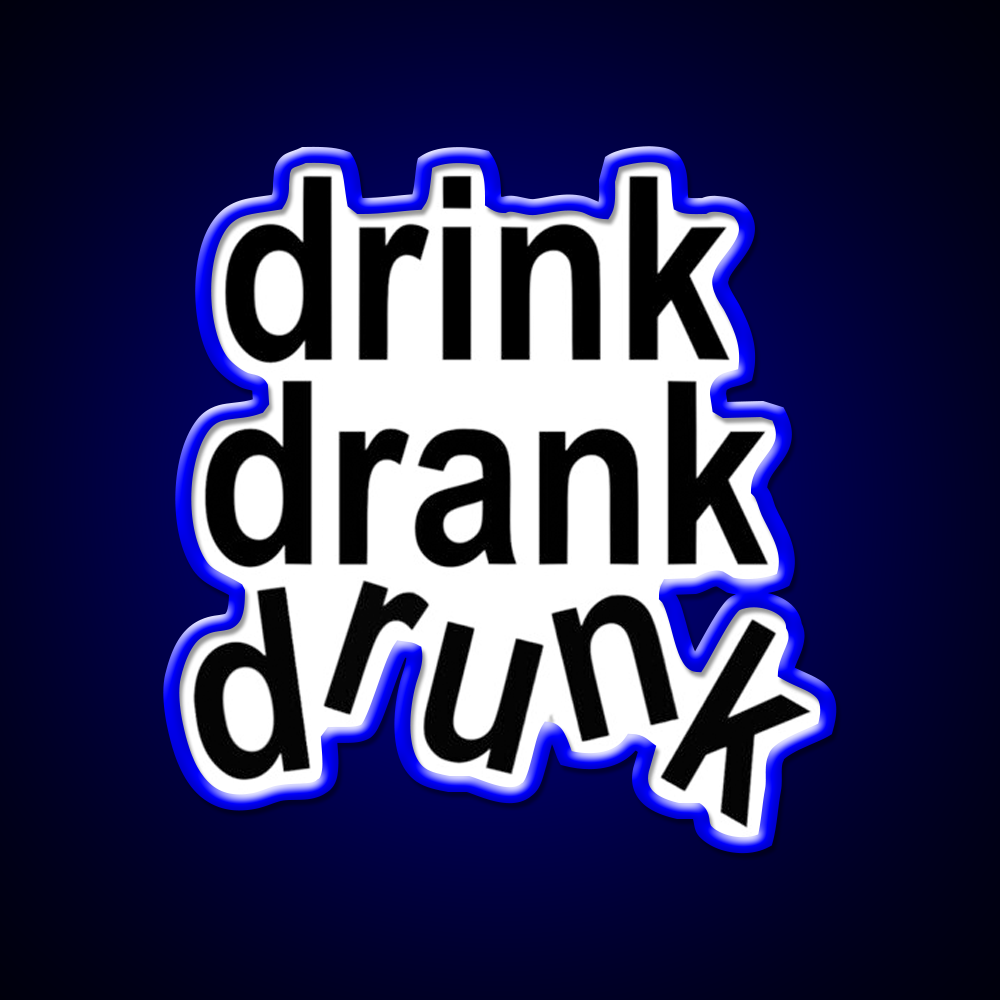 Drink Drank Drunk Beer Bar Decor Led Neon Sign Rgb Color - LED neon sign view 5