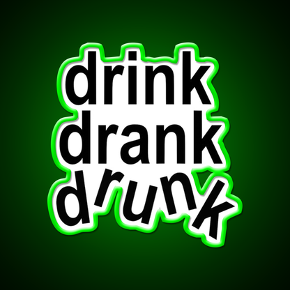Drink Drank Drunk Beer Bar Decor Led Neon Sign Rgb Color - LED neon sign view 8