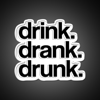 Drink Drank Drunk Beer Bar Decor Led Neon Sign Wall Art Rgb Color - LED neon sign view 11