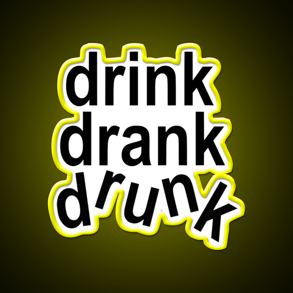 Drink Drank Drunk Beer Bar Decor Led Neon Sign Rgb Color - LED neon sign view 7