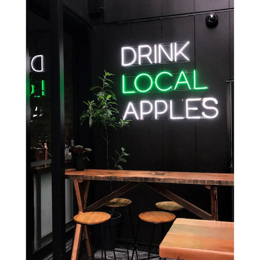 Drink Local Apples Led Sign Business Neon Sign