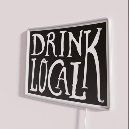 Drink Local Colorado State Outline Craft Beer Rgb Led Neon Sign - Shineneon