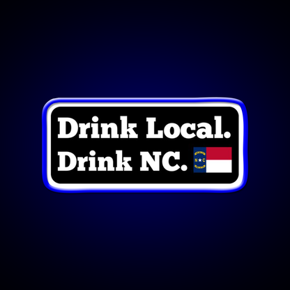 Drink Local Drink Nc Flag Beer Bar Decor Led Neon Sign Rgb Color - LED neon sign view 5