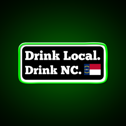 Drink Local Drink Nc Flag Beer Bar Decor Led Neon Sign Rgb Color - LED neon sign view 8