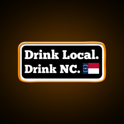 Drink Local Drink Nc Flag Beer Bar Decor Led Neon Sign Rgb Color - LED neon sign view 6
