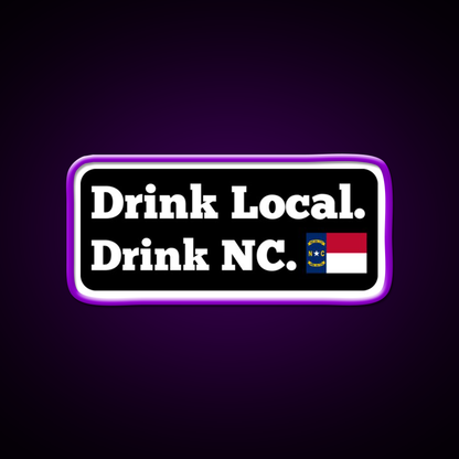 Drink Local Drink Nc Flag Beer Bar Decor Led Neon Sign Rgb Color - LED neon sign view 9