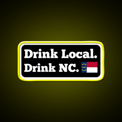 Drink Local Drink Nc Flag Beer Bar Decor Led Neon Sign Rgb Color - LED neon sign view 7