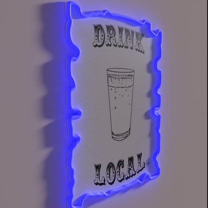 Drink Local Rgb Led Neon Sign - Shineneon