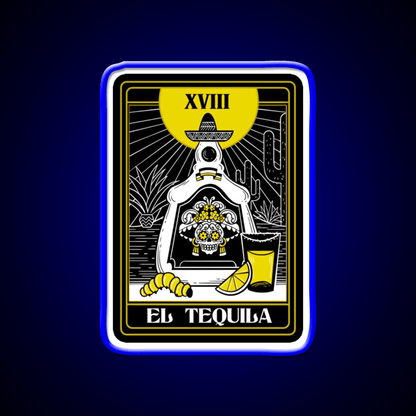 Drink Mexican Tequila Death Tarot Card Teller Party Drink Tequila Led Neon Sign Rgb Color - Shineneon