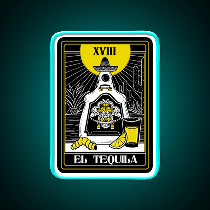 Drink Mexican Tequila Death Tarot Card Teller Party Drink Tequila Led Neon Sign Rgb Color - Shineneon