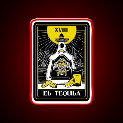 Drink Mexican Tequila Death Tarot Card Teller Party Drink Tequila Led Neon Sign Rgb Color - Shineneon