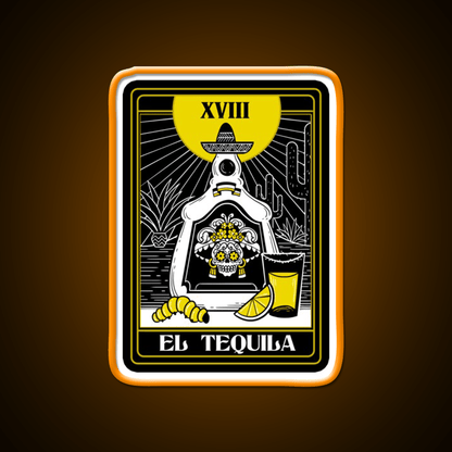 Drink Mexican Tequila Death Tarot Card Teller Party Drink Tequila Led Neon Sign Rgb Color - Shineneon