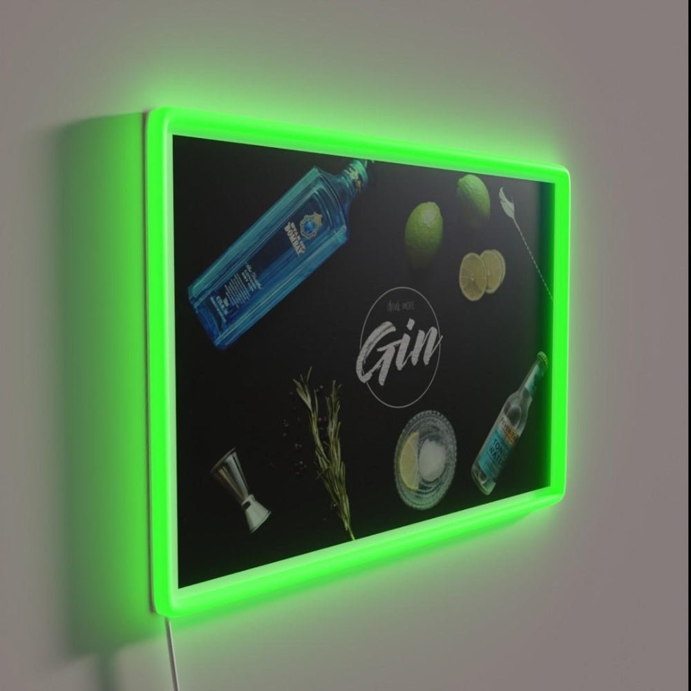 Drink More Gin Rgb Led Neon Sign - Shineneon