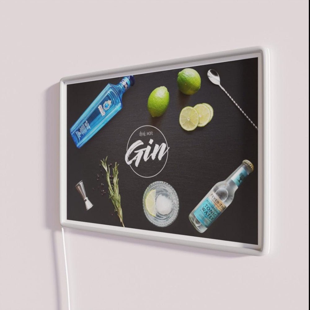 Drink More Gin Rgb Led Neon Sign - Shineneon