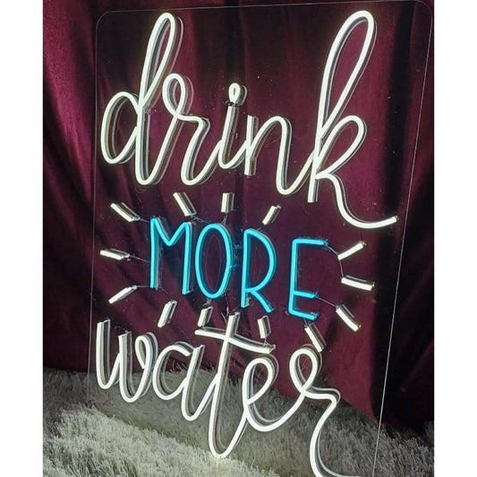 Drink More Water Led Sign Business Neon Sign