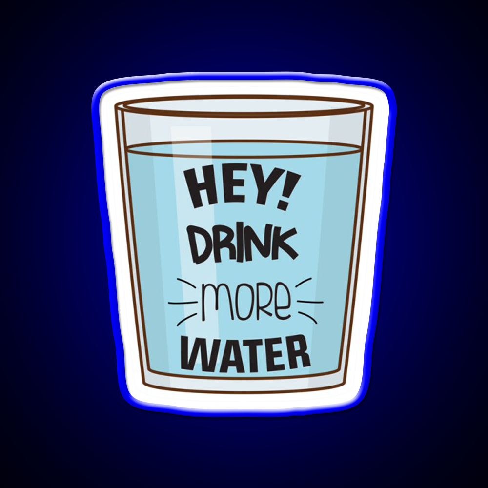 Drink More Water Water Gym Fitness Led Neon Sign Rgb Color