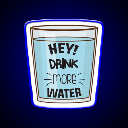 Drink More Water Water Gym Fitness Led Neon Sign Rgb Color