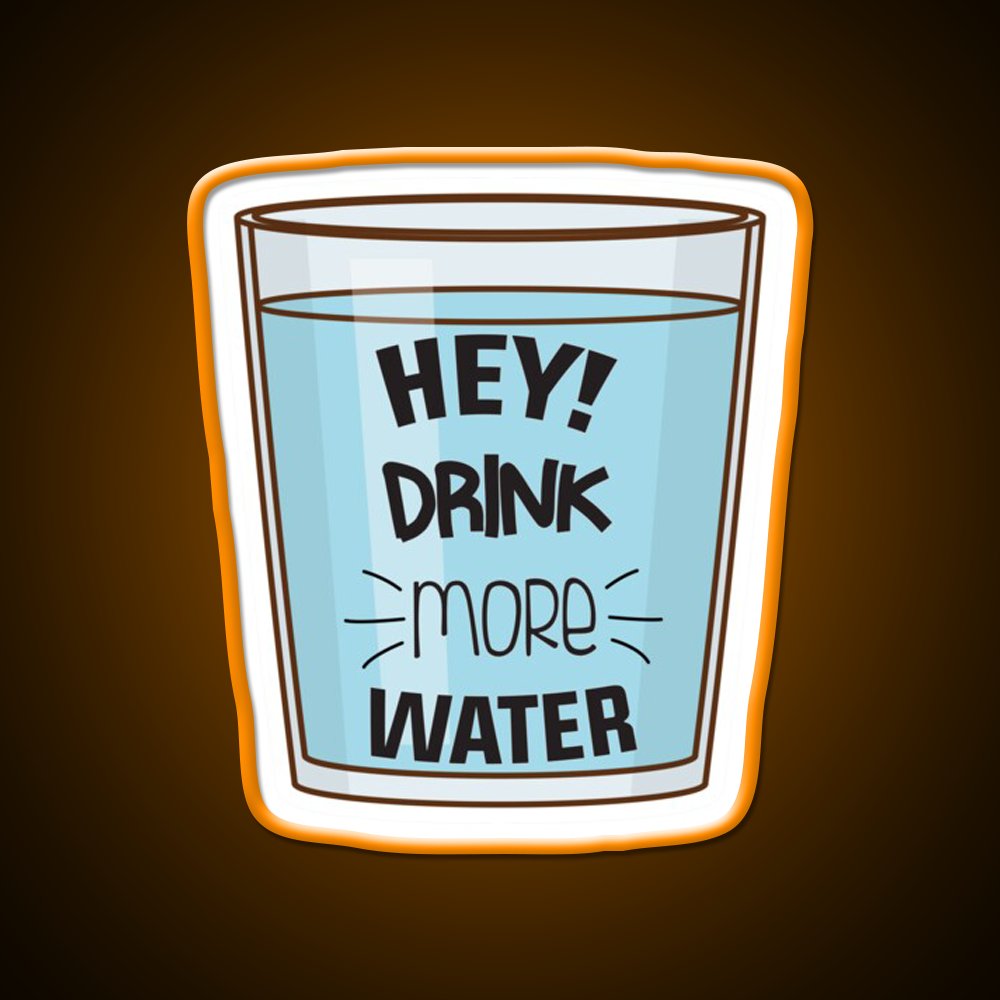 Drink More Water Water Gym Fitness Led Neon Sign Rgb Color