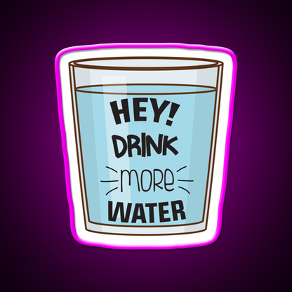 Drink More Water Water Gym Fitness Led Neon Sign Rgb Color