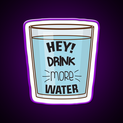 Drink More Water Water Gym Fitness Led Neon Sign Rgb Color