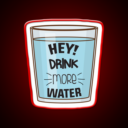 Drink More Water Water Gym Fitness Led Neon Sign Rgb Color