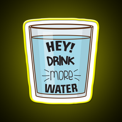Drink More Water Water Gym Fitness Led Neon Sign Rgb Color