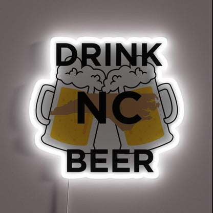 Drink Nc Beer Rgb Led Neon Sign - Shineneon