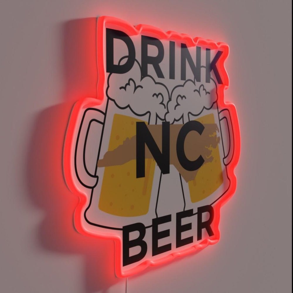 Drink Nc Beer Rgb Led Neon Sign - Shineneon