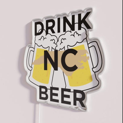 Drink Nc Beer Rgb Led Neon Sign - Shineneon