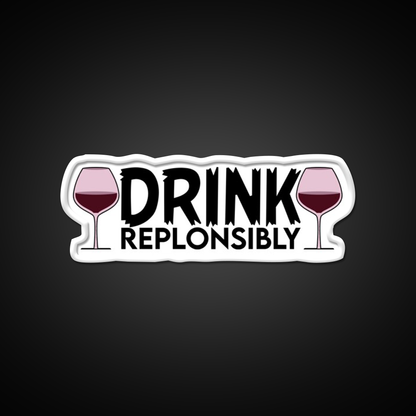 Drink Replonsibly Funny Man Cave Bar Led Neon Sign Rgb Color - LED neon sign view 11