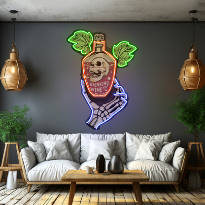 Drink To Death Led Neon Sign Light Custom Led Signs