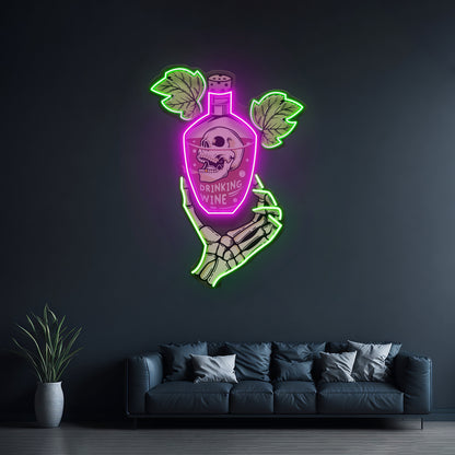 Drink To Death Led Neon Sign Light Custom Led Signs