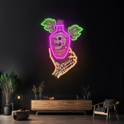 Drink To Death Led Neon Sign Light Custom Led Signs