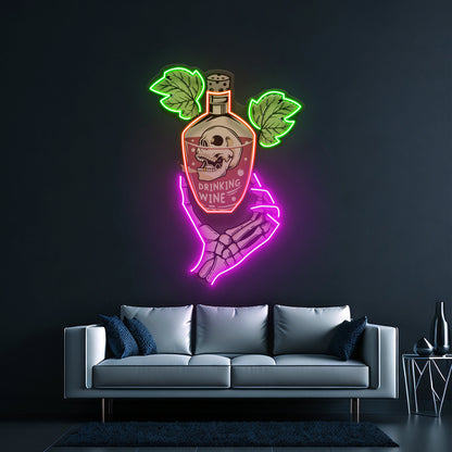 Drink To Death Led Neon Sign Light Custom Led Signs