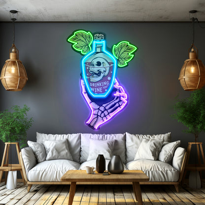 Drink To Death Led Neon Sign Light Custom Led Signs