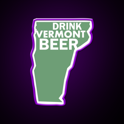 Drink Vermont Beer Bar Decor Led Neon Sign Rgb Color - LED neon sign view 9