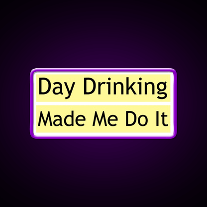 Drinking Made Me Do It Whiskey Lover Whiskey Drink Bar Led Neon Sign Rgb Color - Shineneon