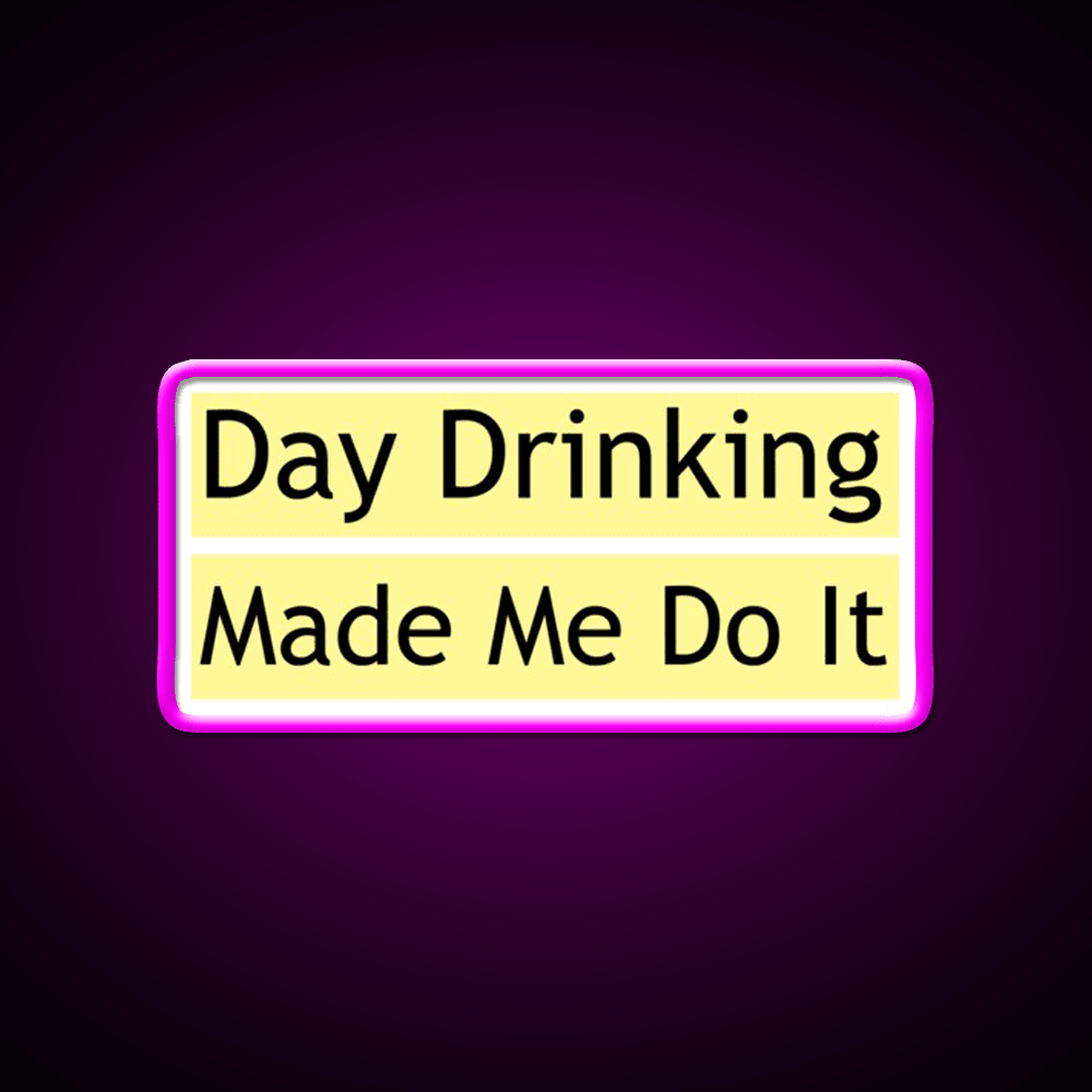 Drinking Made Me Do It Whiskey Lover Whiskey Drink Bar Led Neon Sign Rgb Color - Shineneon
