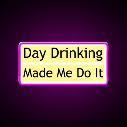Drinking Made Me Do It Whiskey Lover Whiskey Drink Bar Led Neon Sign Rgb Color - Shineneon